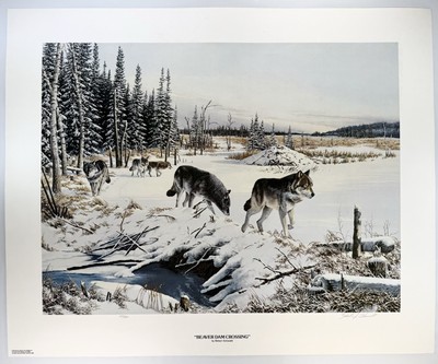 1988 Signed #427/500 ''BEAVER DAM CROSSING'' Lithograph Print By Robert Schmidt