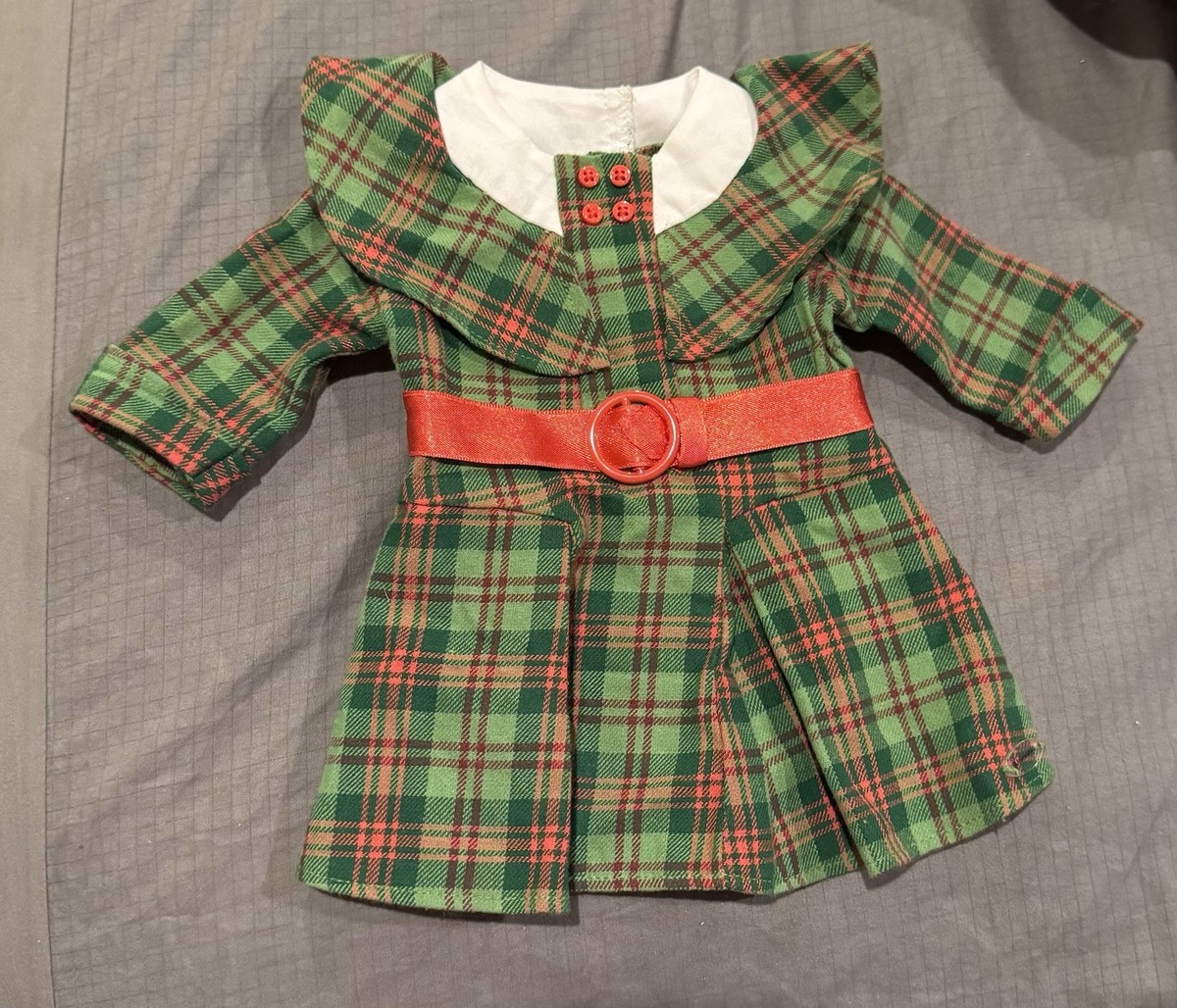 kit christmas dress American Girl Doll Beforever Green Plaid Holiday dress only womens christmas tree dress