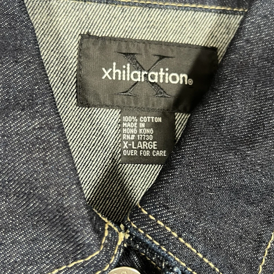 womens xhilaration Jean Jacket Denim Jacket Size Xl - Imagem 4 de 4