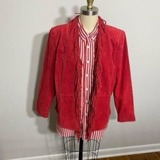 Jackson Red Leather Jacket L