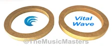 One Pair 6.5" inch MDF Wood Car Speaker Spacer Rings Woofer Mounting Ring VWLTW