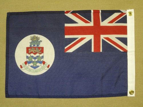 Cayman Islands Blue Indoor Outdoor Nylon Printed Boat Flag Grommets 12" X 18" - Picture 3 of 3