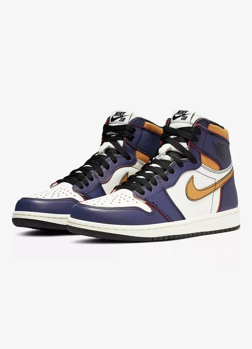 Air Jordan 1 High OG SB Defiant LA Chicago Sz 10.5 Bred Royal