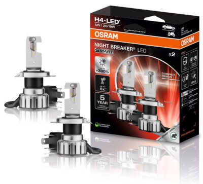 Osram Night Breaker H4 LED 330% set for Nissan NV300 year 14-21 64193DWNBSM lamp