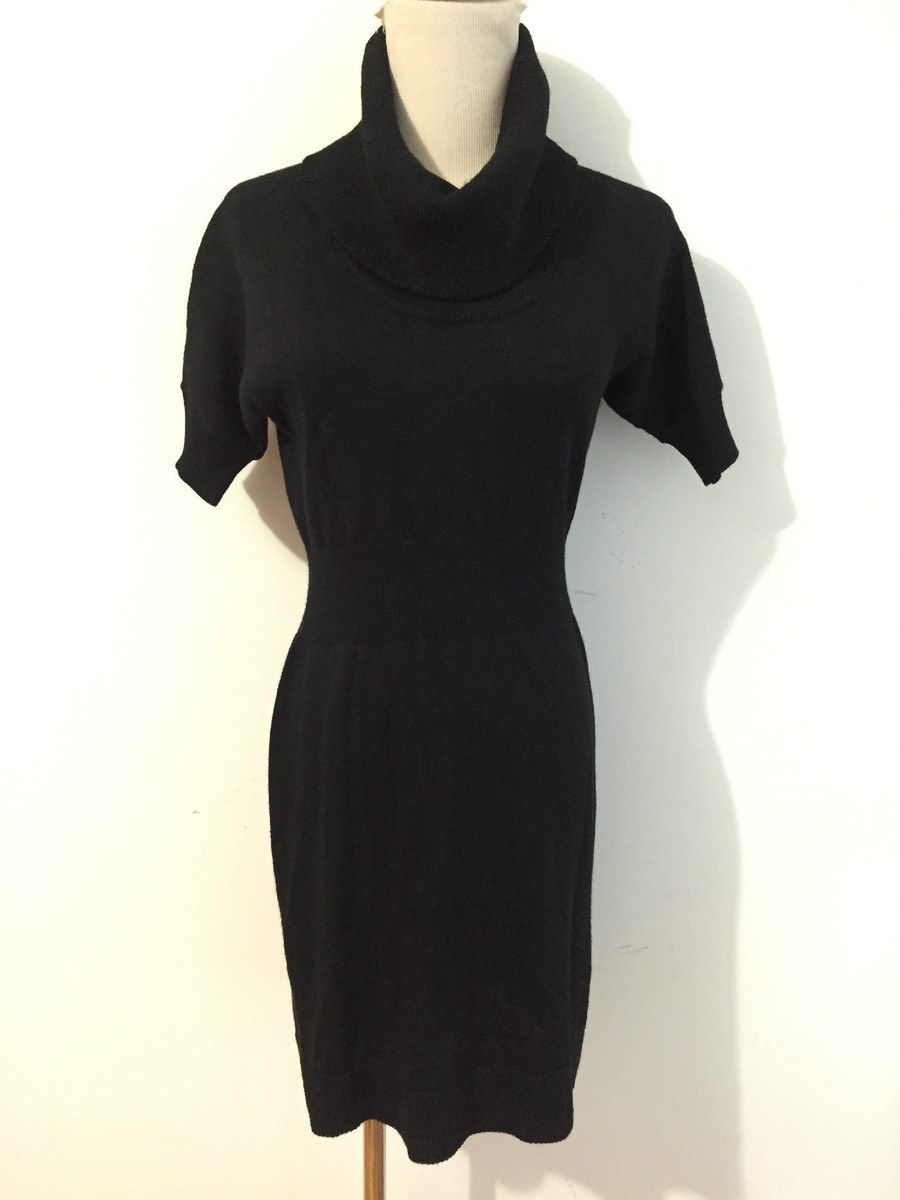 black short sleeve sweater dress Black Short Sleeve Sweater Mini Dress | Womens | XXL (Available in L, XL) | Polyester/Nylon/Viscose