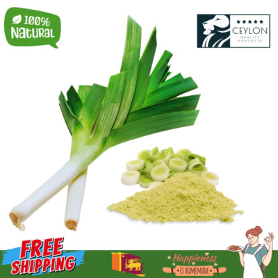 Organic Dried Leek Powder - Premium Quality Herbs, Spices & Seasonings 100g Pack