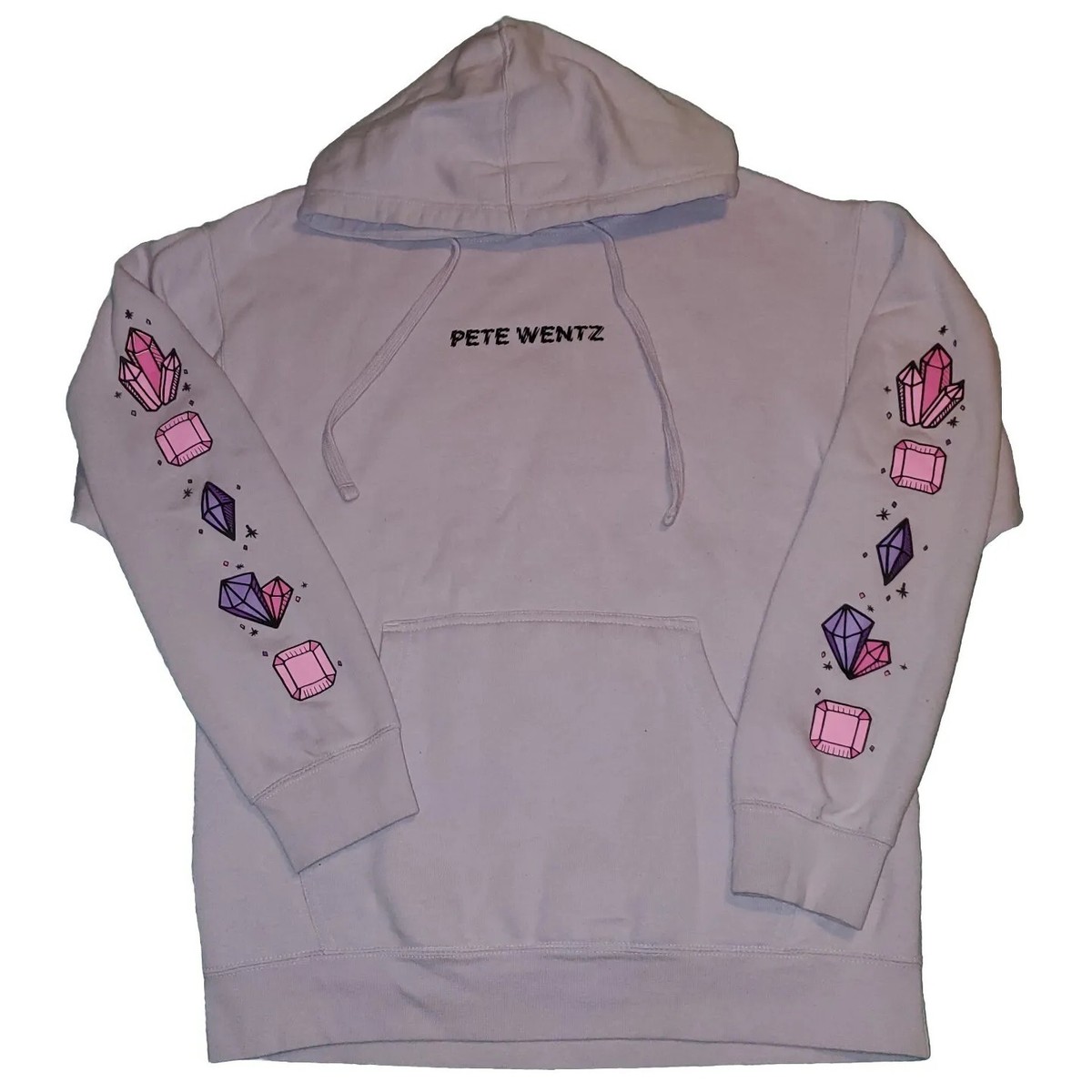 RARE Size MEDIUM Pete Wentz Crystal Jewels Lilac Hoodie Fall Out Boy EUC |  eBay