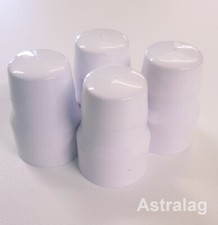 4 x Radiator Valve Cap | Easy Push-Fit | Universal Replacement Valve Cover 