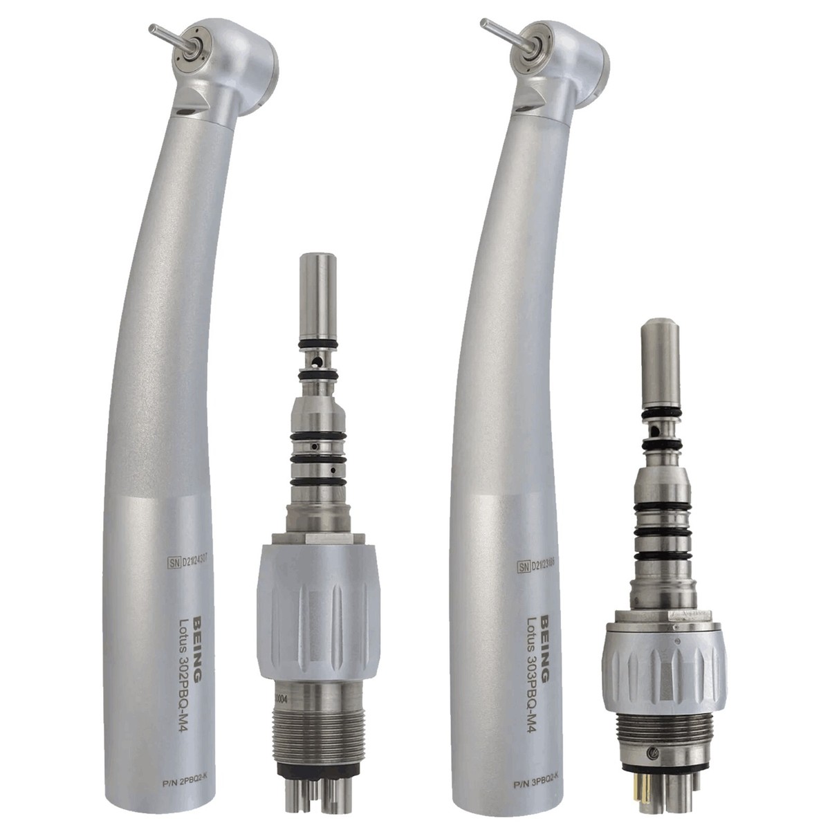 BEING Dental High Speed Turbine Handpiece With Fiber Optic, Fits KAVO LED Coupler, 6-Hole, 302PBQ-K
