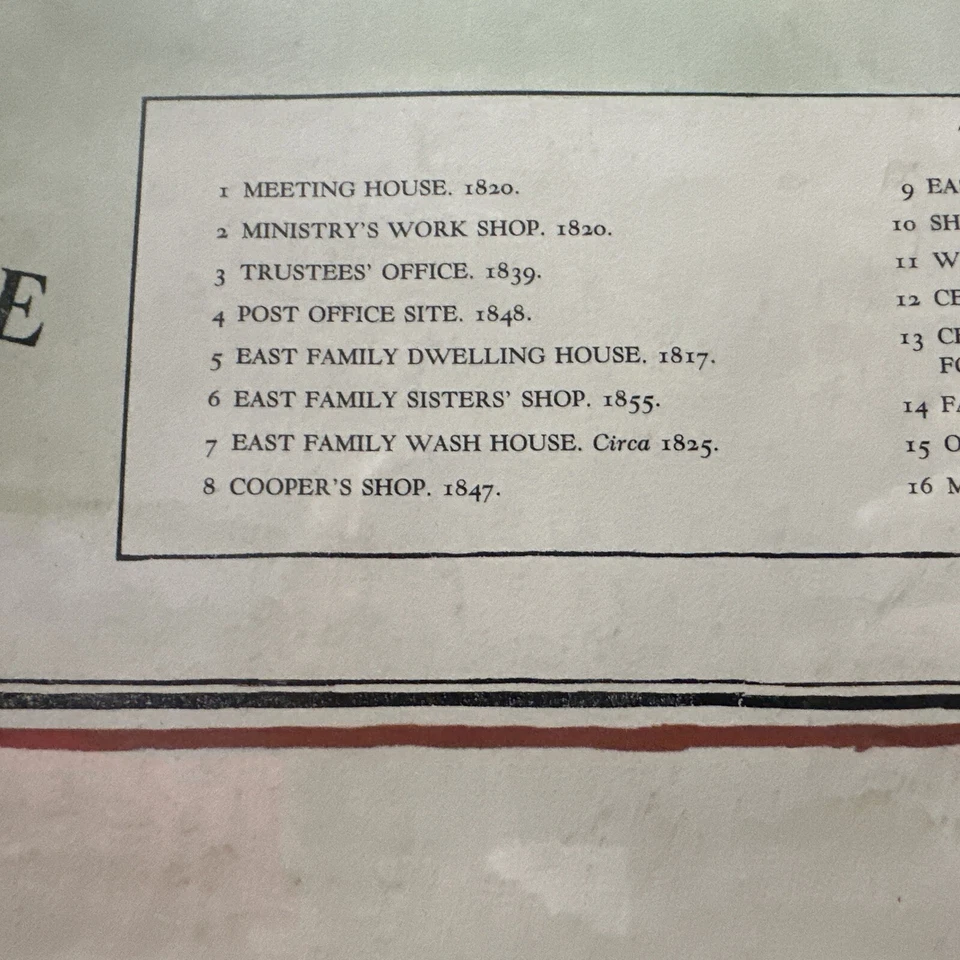 ORIGINAL VINTAGE 1964 Fritz Kredel Shakertown At Pleasant Hill Kentucky Print - Image 4 of 4