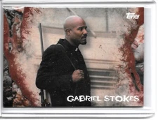 Topps WALKING DEAD SURVIVAL BOX GABRIEL STOKES INFESTED PARALLEL #15/25 CARD #23