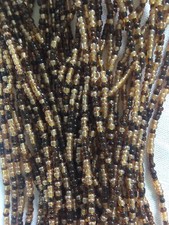 Glass Seed Beads Lot of 20 Feet, 5- 48” Strand Each. Free Shipping