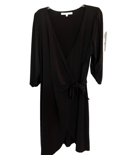 ab studio black dress Alberta Black Linen Blend Dress