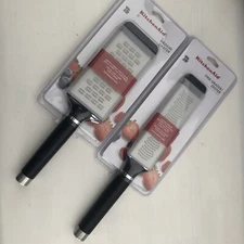 New KitchenAid Matte Black Medium Flat Grater and Fine Grater Zester