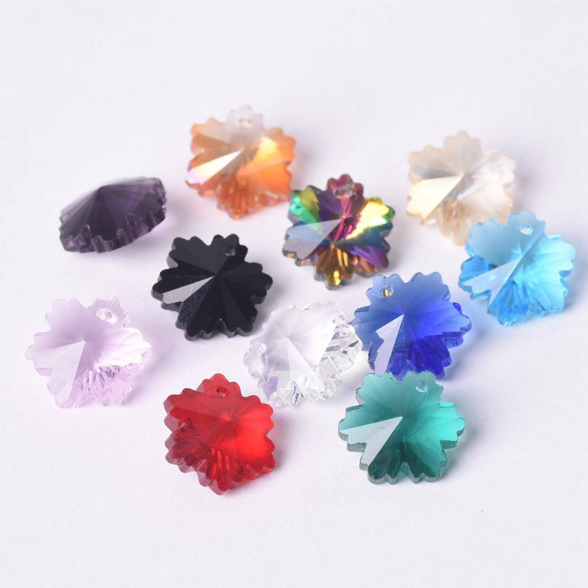 24 Bunte Millefiori Glas Anhänger In Herzform - Perfekt Für Schmuckherstellung