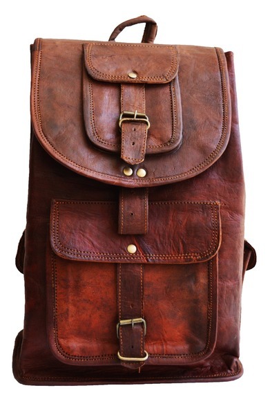 New Genuine Leather Back Pack Rucksack Travel Bag For Men's and Women's tote