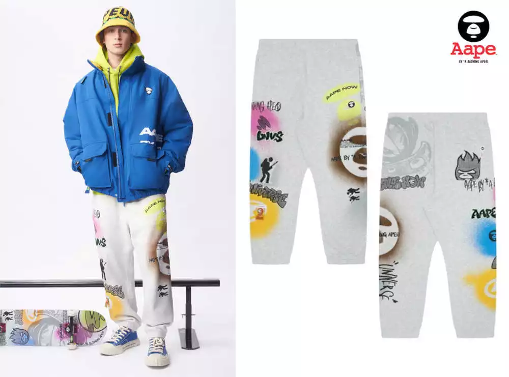 AAPE BY A BATHING APE Men's Sweat Pants 2023 FW Model AAPPTMA643XXL From  Japan