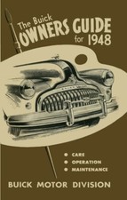 1948 Buick Owners Manual User Guide Reference Operator Book Fuses Fluids Oem
