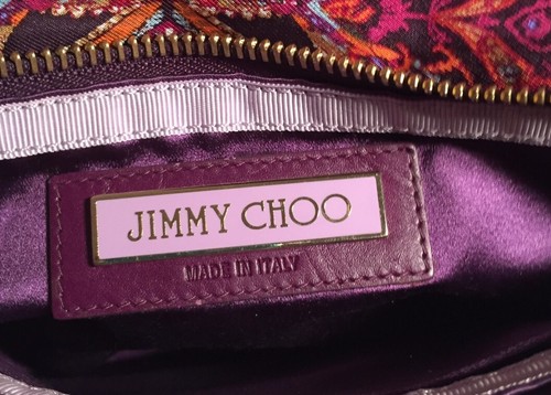 pre-owned authentic JIMMY CHOO shoulderbag EVENING BAG near mint! retail $1600 - Picture 2 of 11