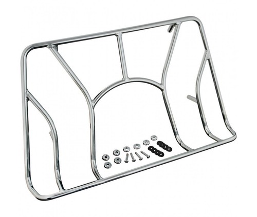 Supporto Per Bagagli JVD 866069 - In Metallo Cromato, Carico 220 Kg, Con 6 Cinghie