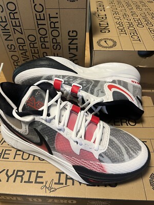 Nike Kyrie 8 ハイカットシューズ NIKE KYRIE 8 White/University Red-Black Men's Size 11.5 | eBay