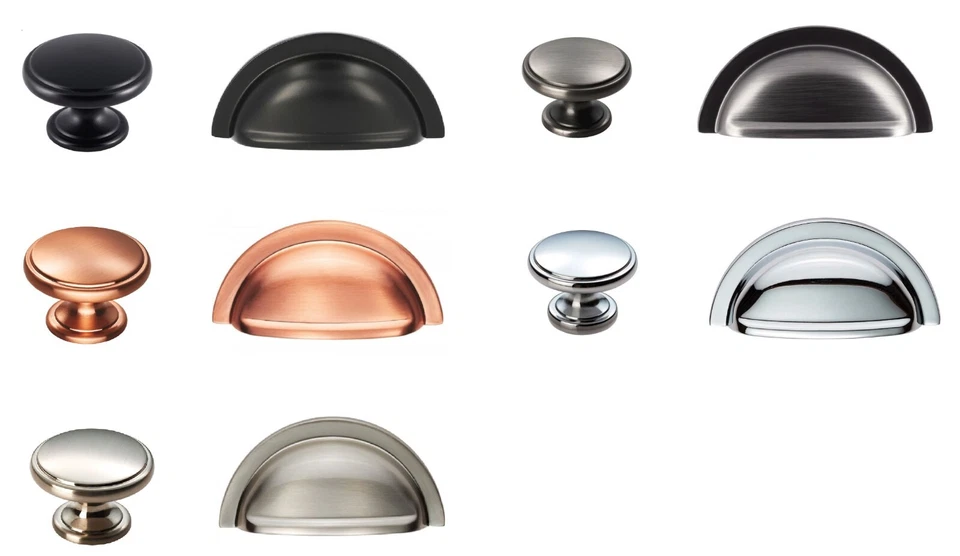 FTD Kitchen Cupboard Handles Knobs OXFORD Cabinet Wardrobe Draw Door CUP & KNOBS - Image 2 of 2