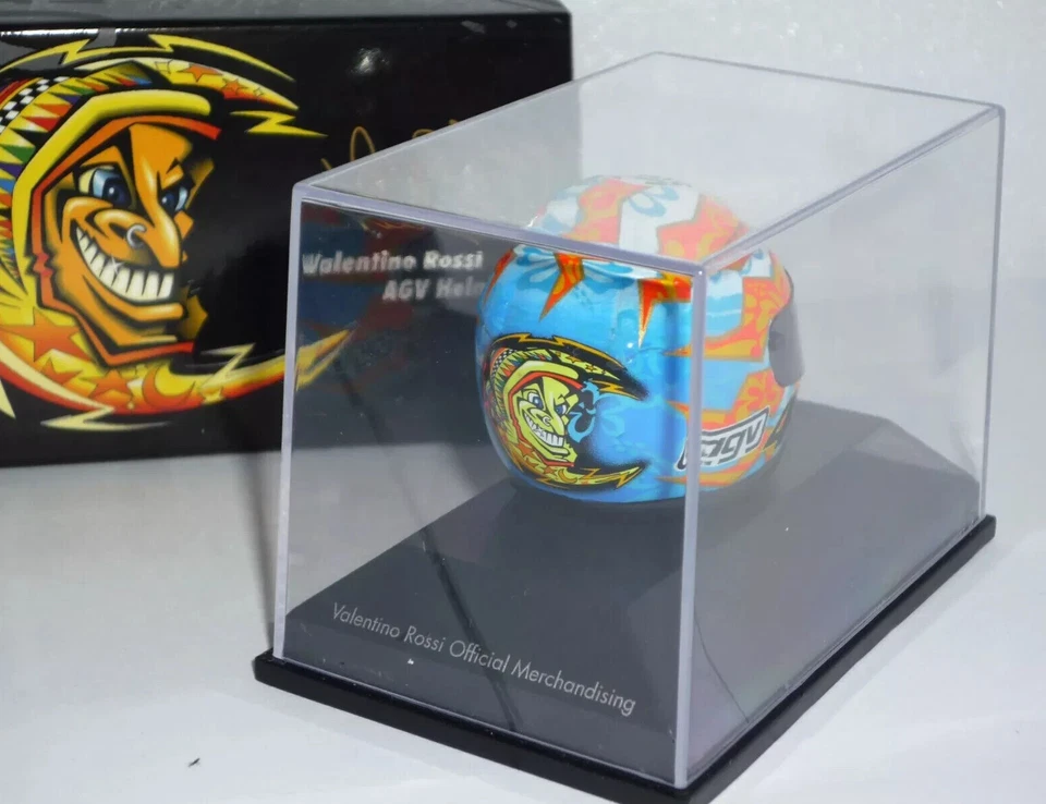 MINICHAMPS 1:8 MODELLINO CASCO HELMET VALENTINO ROSSI HONDA GP 500 MUGELLO 2001 - Immagine 4 di 4