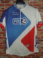 Française Des Jeux FDJ Btwin Cycling Shirt Maillot Size XL