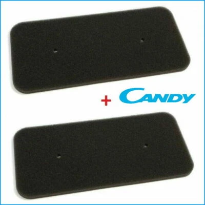 CANDY HOOVER ZEROWATT Kit 2 Filtri Filacci In Spugna per Asciugatrice DXHY CSH
