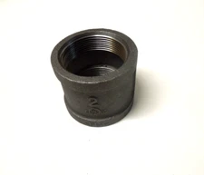 2" 150 Female NPT Coupling Black Malleable Iron Pipe Fitting MI050941BMI