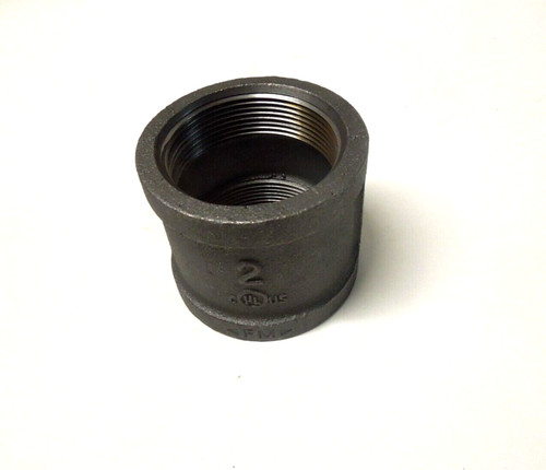 2" 150 Female NPT Coupling Black Malleable Iron Pipe Fitting MI050941BMI