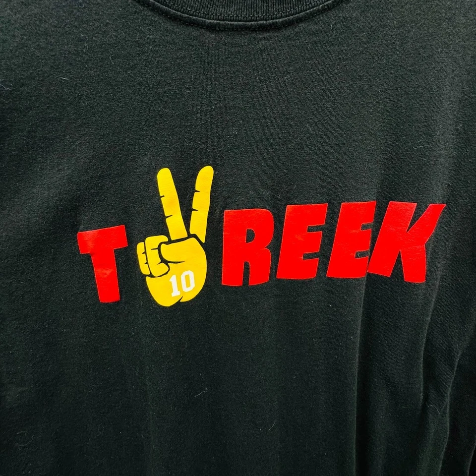 Camiseta Tyreek #10 Peace Sign manga larga negra para mujer talla grande Foto 4 de 4