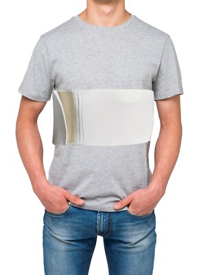 FLEXAMED MEN'S RIB BELT 6 OR 8 INCH | INJURED RIB CAGE, BROKEN RIB PAIN