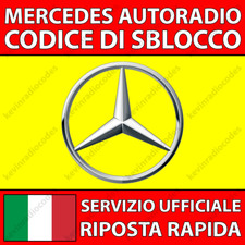 ✅MERCEDES RADIO CODICE DI SBLOCCO A B C E S CLASS SPRINTER CITAN AUDIO 10 20 30✅