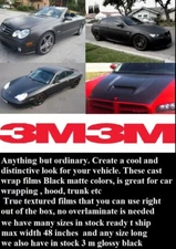 12" x 60 " Black Matte  3M  Graphic Vinyl Film Sheet Car  Wrap 3M Free Shipp usa