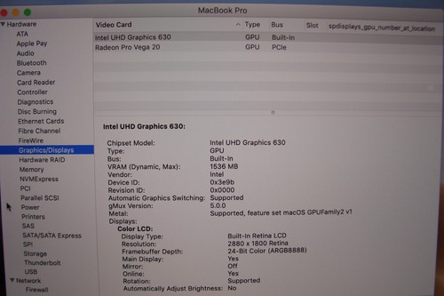 Apple MacBook Pro A1990 15" 2018 i9-8950HK 32GB 512GB SSD PRO VEGA 20 OS Mojave - Bild 19 von 22