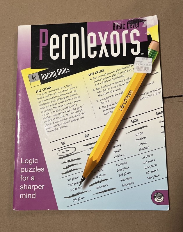 MindWare Perplexors: Basic - Paperback By Greg Gottstein - Teaching Guide book