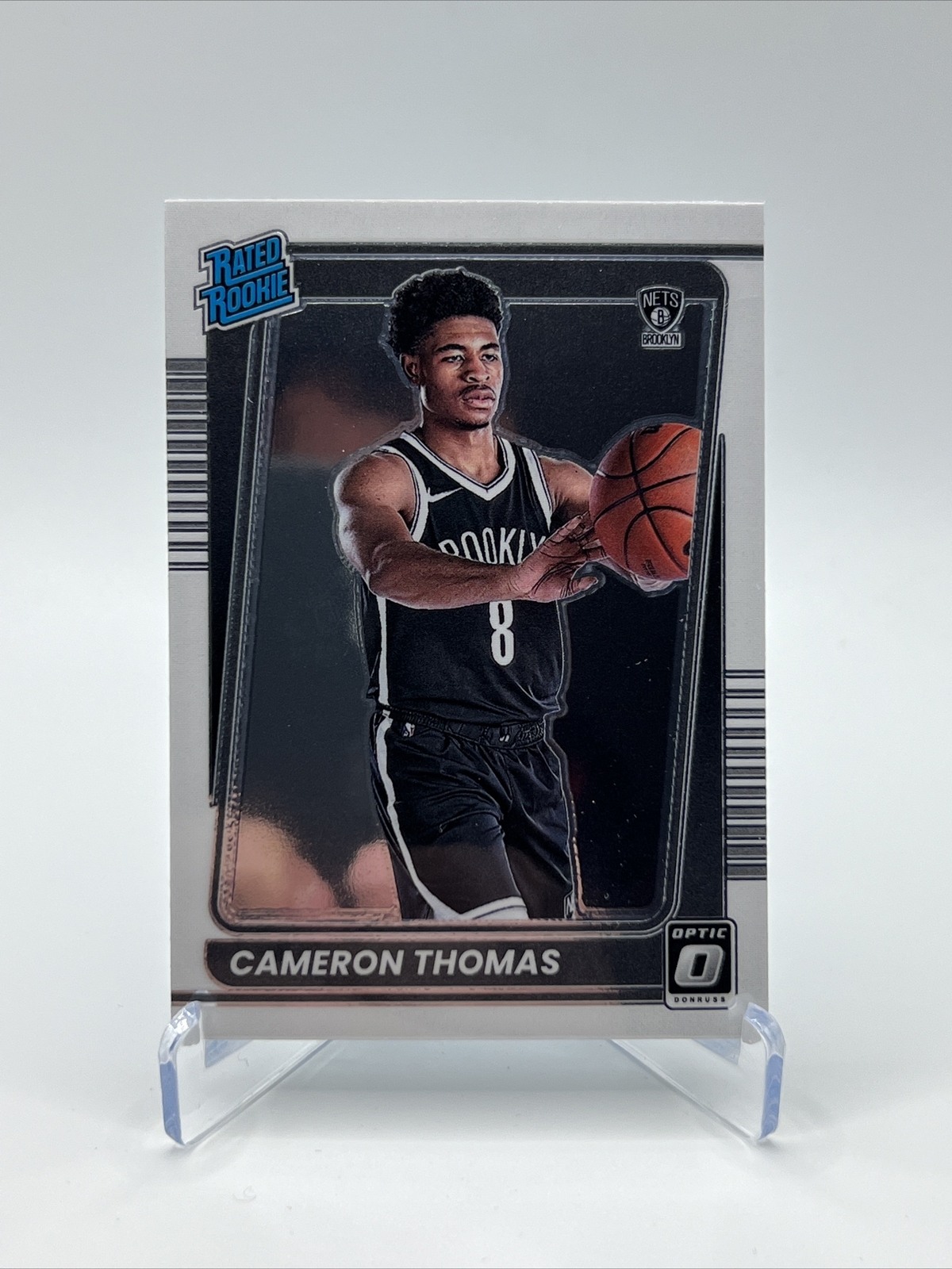 2021-22 Panini Donruss Optic Cameron Thomas Rated Rookie Base #153 Nets