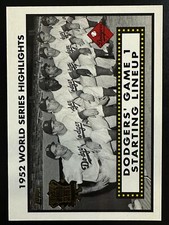 2002 Topps Baseball 1952 World Series Highlights Brooklyn Dodgers #52WS-1