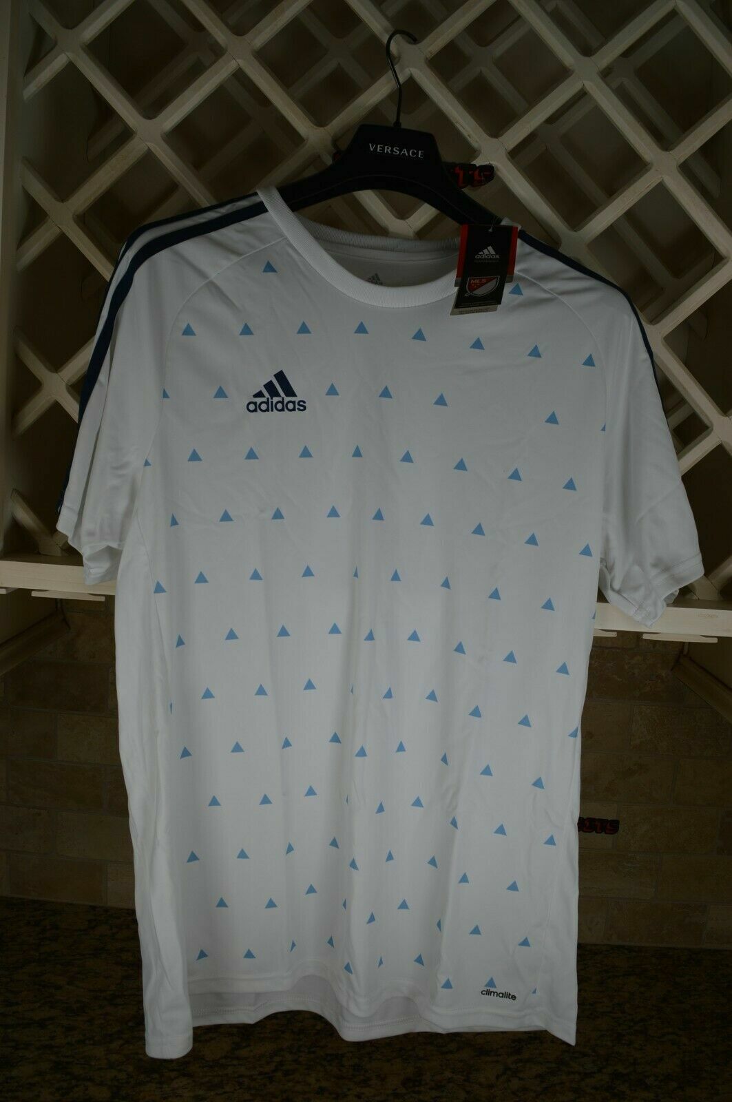 Трикотаж Adidas MLS Vancouver Whitecap S/S Белый/светло-голубой Размеры S, M, L, XL,2XL AY6397