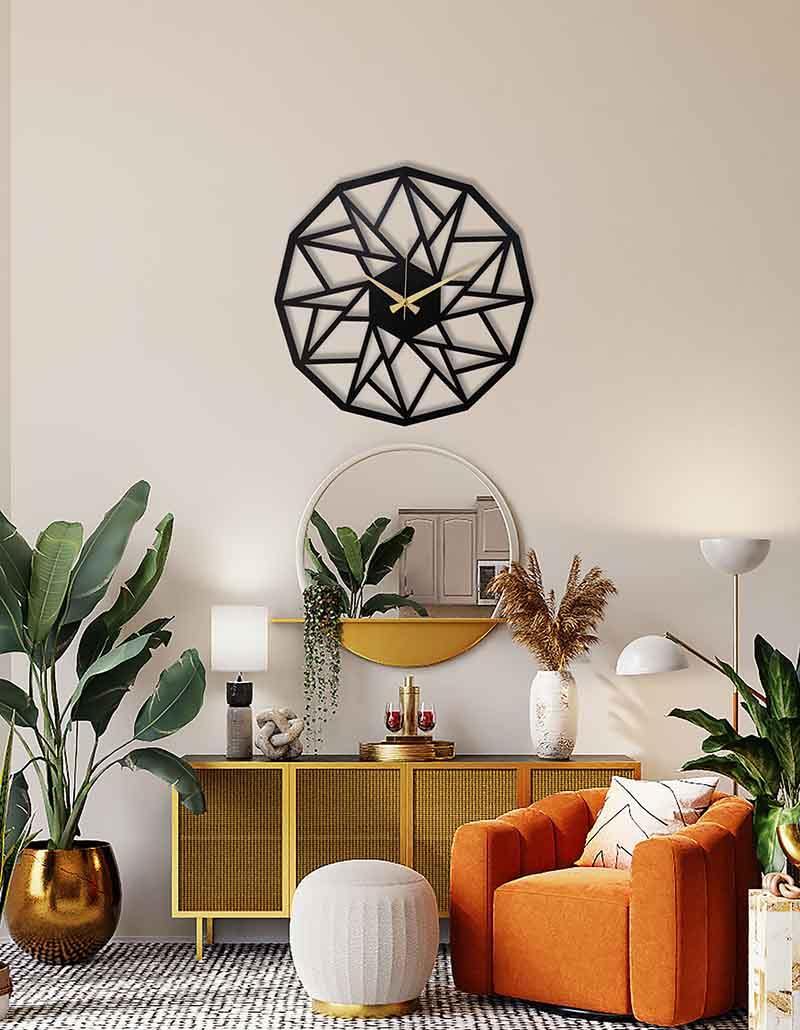 Geometric Wall Clock (50/70 cm), Modern Large Wall Clock, eBay