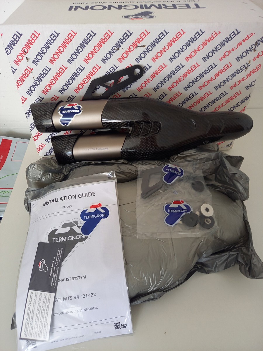 2021-2023 Ducati Multistrada V4 V4S Termignoni Titanium Terminal