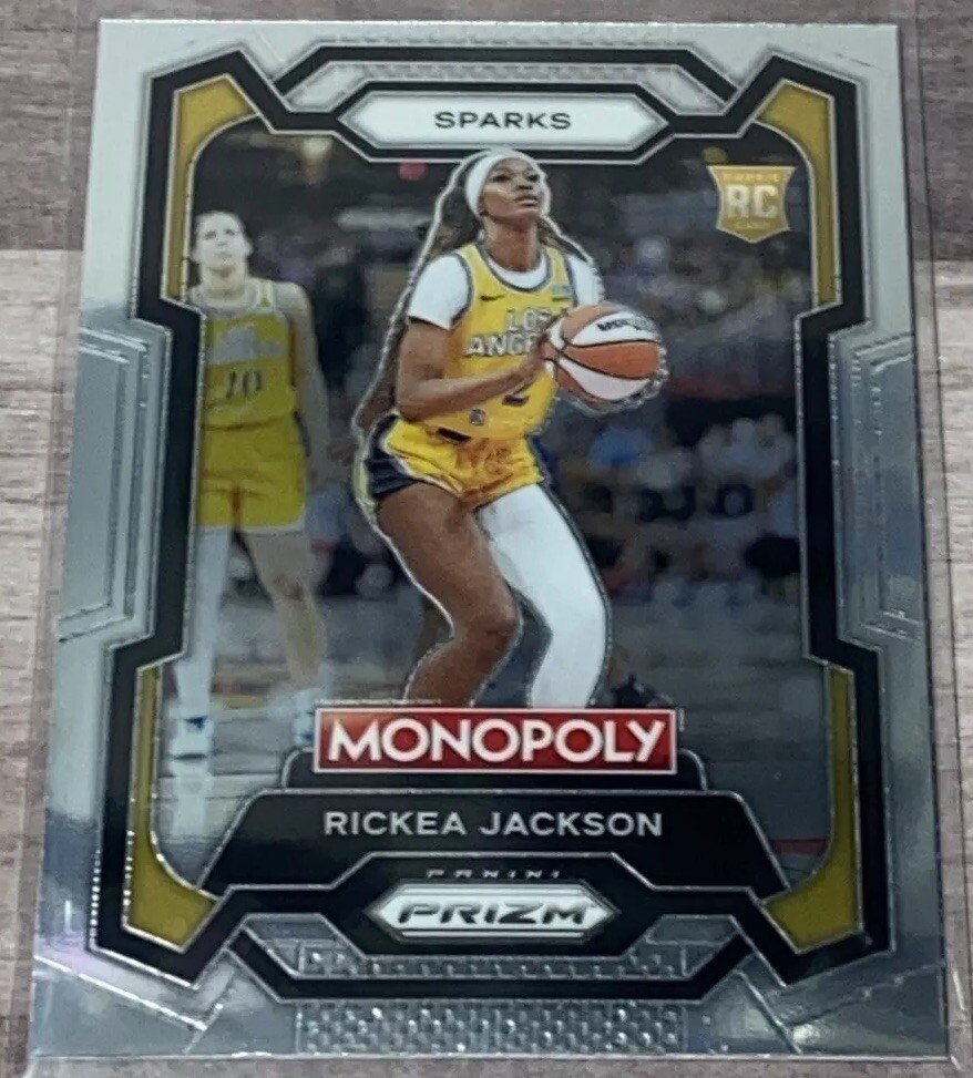 Rickea Jackson 2024 Prizm WNBA Monopoly Rookie No. 63 Los Angeles Sparks