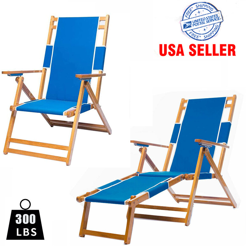 foldable wooden beach chair