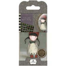 Gorjuss Girl SANTORO Cling Unmounted Rubber Stamp HOLLY GOR 907319 NEW