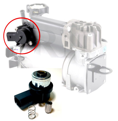AUDI Q7 VW TOUAREG PORSCHE CAYENNE AIR SUSPENSION COMPRESSOR VENT VALVE SOLENOID