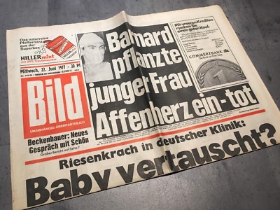 Bildzeitung 22.06.1977 June 22.6.1977 gift birthday 42nd 43. 44. clinic