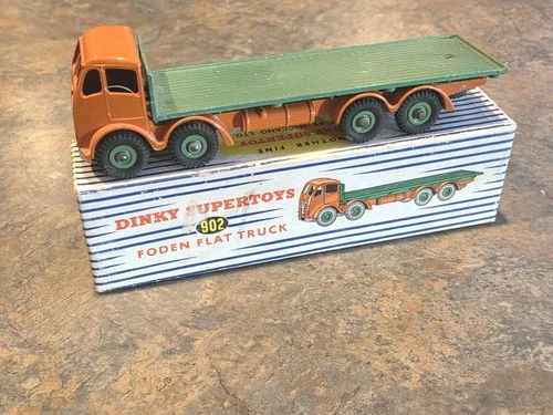 Dinky 902 Foden Flat Truck In Original Box - Very Nice Vintage Original 1950s