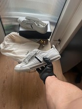 Louis Vuitton Clipper White Leather Low Trainers  Authentic by Poizon