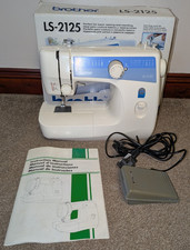 Brother LS-2125 Sewing Machine with Foot Pedal and Manual